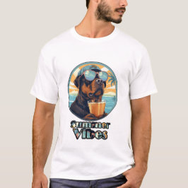 Cão de Vibrações de Verão – Camiseta de Roupa de P
