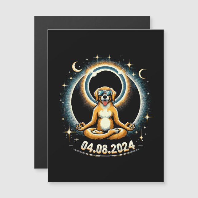 Cão do Eclipse Solar de 2024 (Frente/Verso)