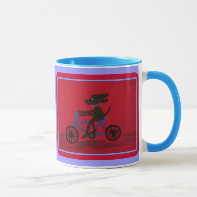 cão em uma caneca da campainha da bicicleta (Direita)