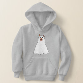 cão fantasma de halloween fofo assustador