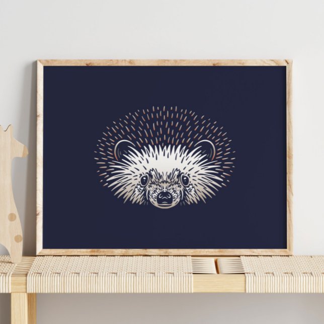 Cão | Forest Animal Hedgehog Impressão (Criador carregado)