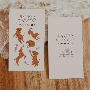 Cão Formador Reproduzindo Cartão de visita