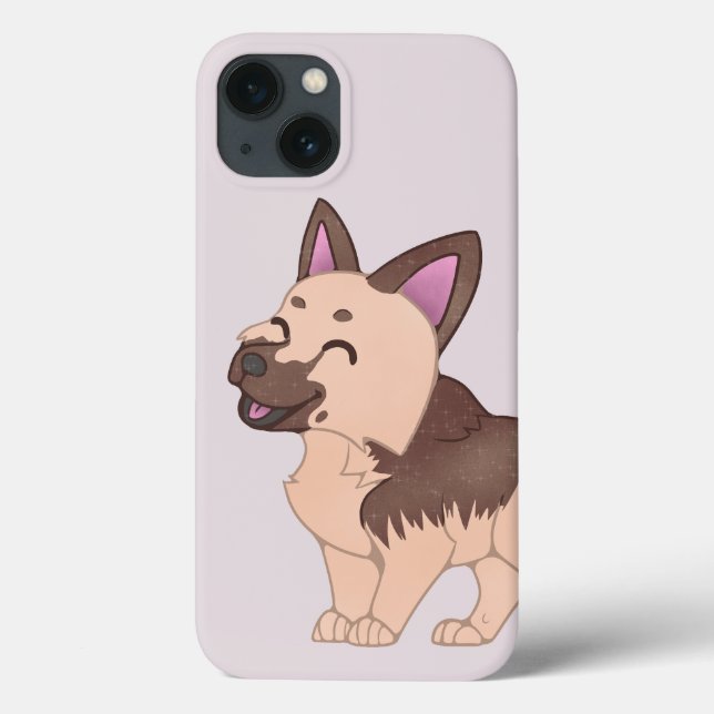 Cão German shepherd Kawaii (Verso)