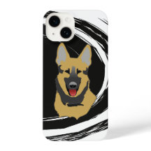 Cão Pastor Alemão Redemoinho Abstrato