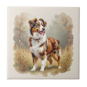 Cão Pastor Australiano Vermelho Merle Aussie