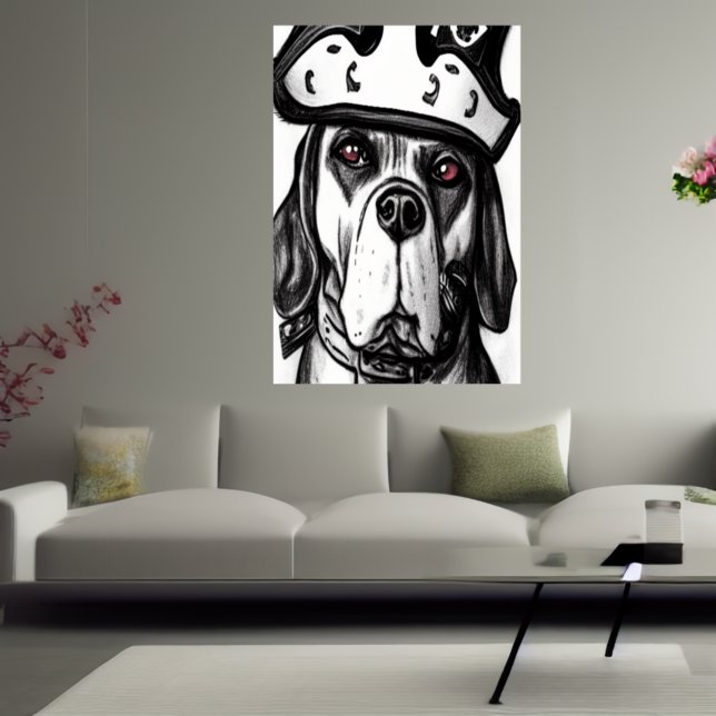 Cão Pirata | AI Art Poster (Criador carregado)