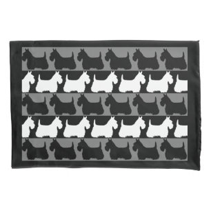 Cão-preto/cinza/branco, escocês Terrier, listras