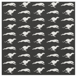 Cão Running no tecido da noite