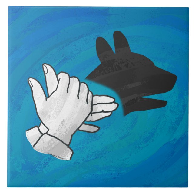 Cão Sombra em Azul (Frente)