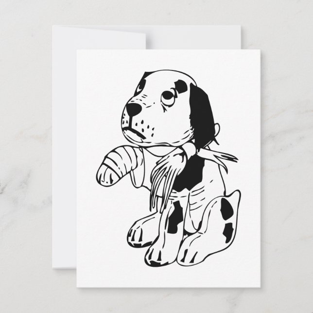 Cão Triste Com Perna Quebrada (Frente)
