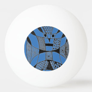 "Cão Yappy - bola de Pong do sibilo do abstrato d