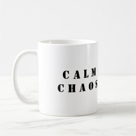 Caos Calmo - Caneca de Café Paradoxo