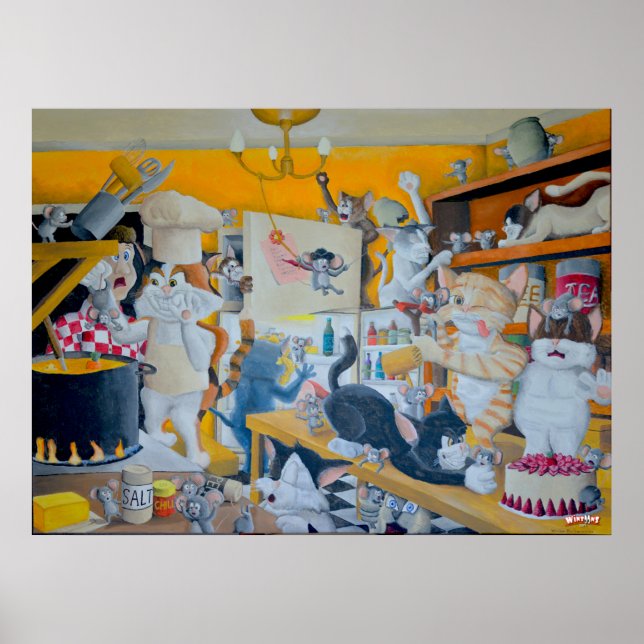 Caos na cozinha - Poster (Frente)