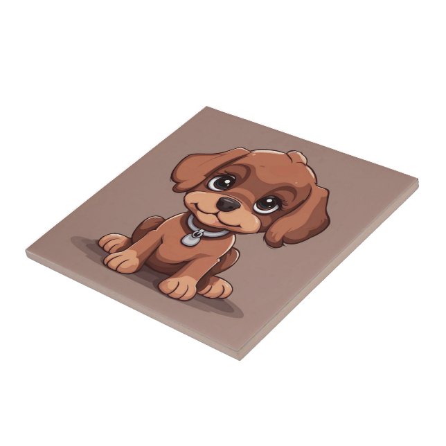 Cãozinho castanho-branco (Lateral)