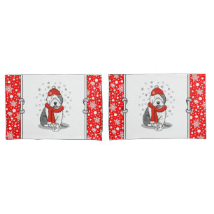 Cãozinho de inverno (Vermelho) Antigo Inglês (Cinz