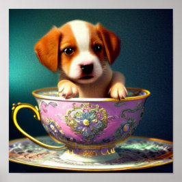 Cãozinho num Poster de Teacup