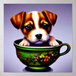 Cãozinho num Poster de Teacup
