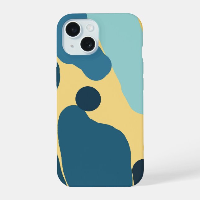 Capa Abstrata em Verde Azul e Mostarda — Minimalis (Verso)