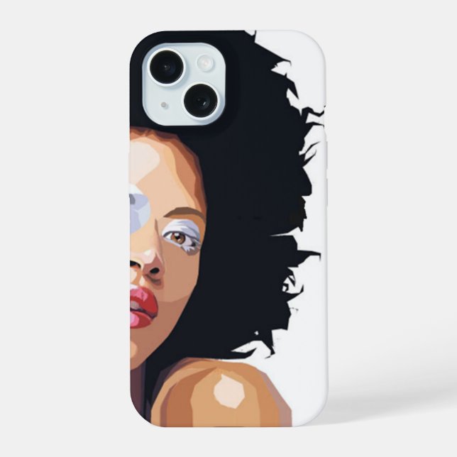 Capa Afrocentrica para iPhone 15 (Verso)