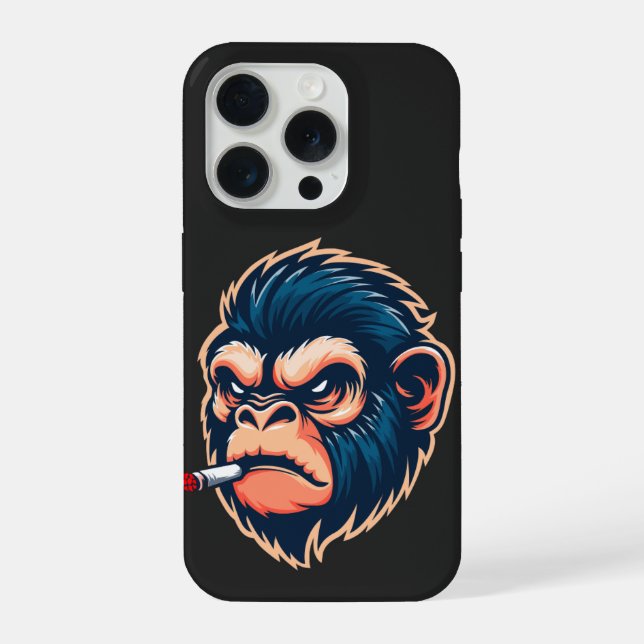 Capa Angry Monkey para iPhone 15 Pro (Verso)