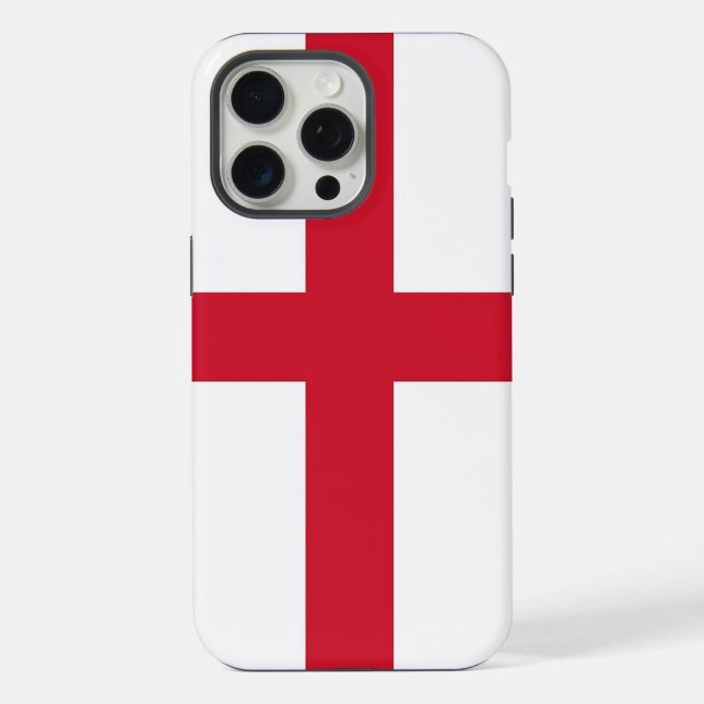 Capa Apple iPhone 15 Pro Max, bandeira da Inglater (Verso)