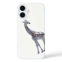 Capa Apple iPhone 16 Crystal Giraffe Art Design 