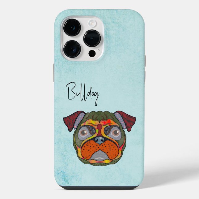Capa Bulldog Ugly Face Case-Mate para iPhone (Verso)