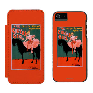 Capa Carteira Incipio Watson™ Para iPhone 5 A menina do circo - mulher no teatro do cavalo