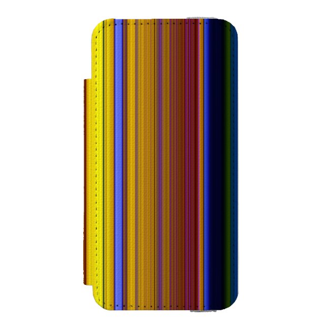 Capa Carteira Para iPhone, Incipio Abstract Stripes Design 1 (Frente do fólio)