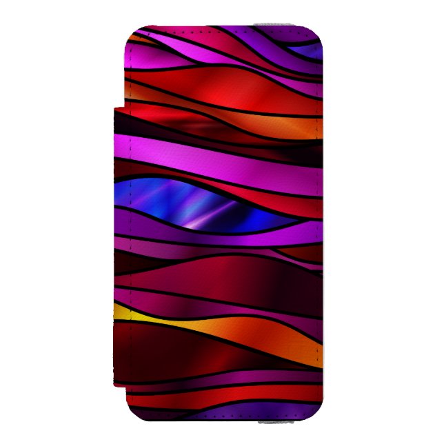 Capa Carteira Para iPhone, Incipio Abstrato de vidro retido (Frente do fólio)