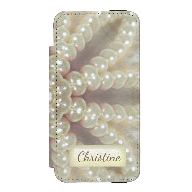 Capa Carteira Para iPhone, Incipio Adicione seu nome a este caso antecipado exclusivo (Frente do fólio)