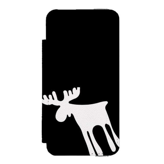 Capa Carteira Para iPhone, Incipio Älg / Moose, vit (Frente do fólio)