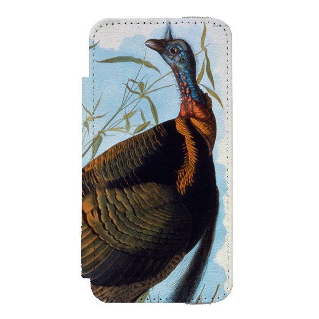 Capa Carteira Para iPhone, Incipio Audubon: Turquia selvagem (Frente do fólio)