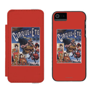 Capa Carteira Incipio Watson™ Para iPhone 5 Balão de ar quente e poster japonês das senhoras