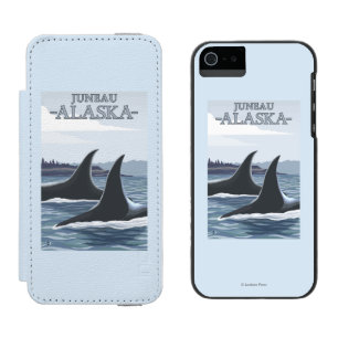 Capa Carteira Incipio Watson™ Para iPhone 5 Baleias #1 da orca - Juneau, Alaska