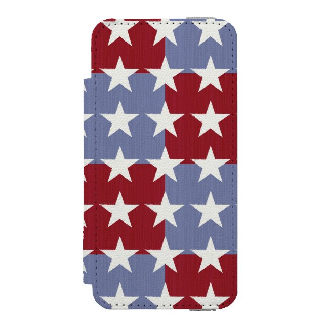 Capa Carteira Para iPhone, Incipio Bandeira dos Estados Unidos (Frente do fólio)