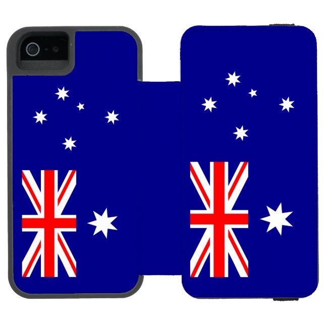 Capa Carteira Para iPhone, Incipio Bandeira Patriótica Australiana (Fólio aberto)