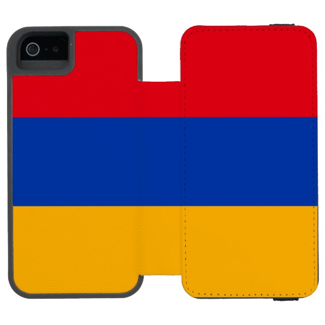Capa Carteira Para iPhone, Incipio Bandeira Patriótica da Armênia (Fólio aberto)