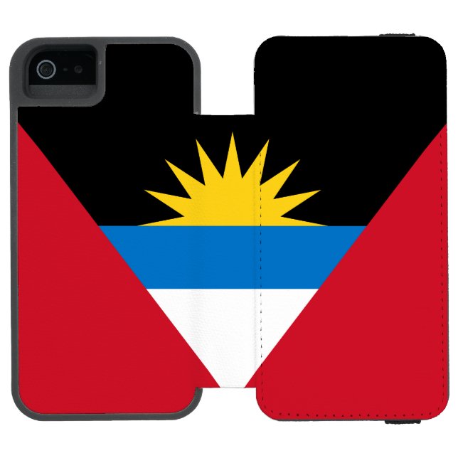 Capa Carteira Para iPhone, Incipio Bandeira Patriótica de Antígua e Barbuda (Fólio aberto)