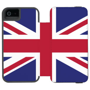 Capa Carteira Incipio Watson™ Para iPhone 5 Bandeira Patriótica do Reino Unido