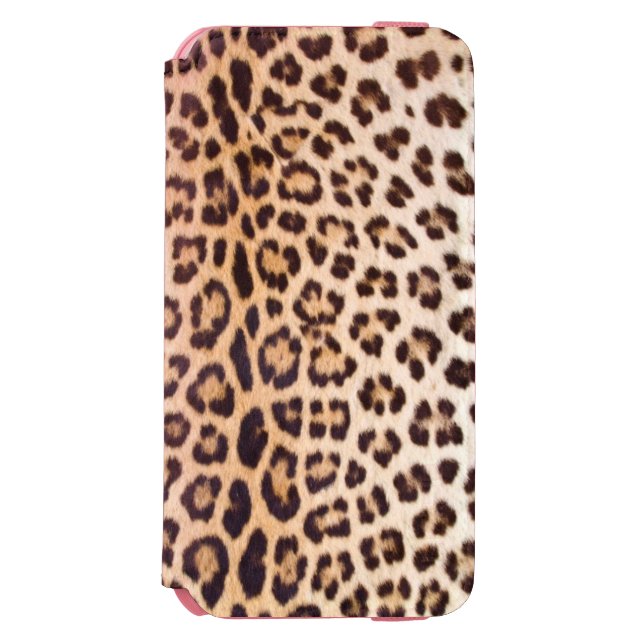 Capa Carteira Para iPhone, Incipio Cabelo do leopardo (Frente do fólio)