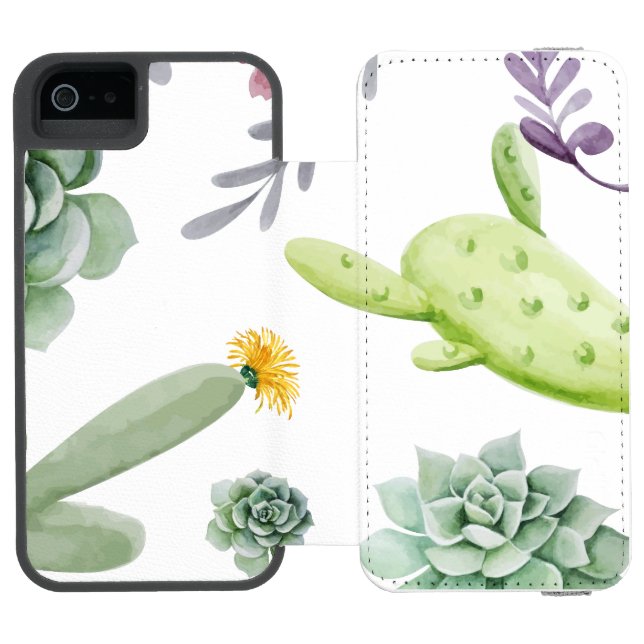 Capa Carteira Para iPhone, Incipio Cactus Pattern (Fólio aberto)