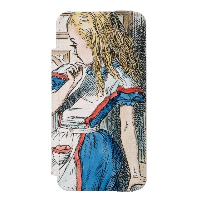 Capa Carteira Para iPhone, Incipio Carroll: Alice, 1865 (Frente do fólio)