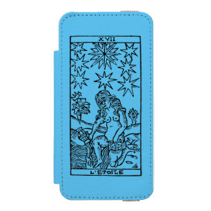 Capa Carteira Incipio Watson™ Para iPhone 5 Cartão de Tarot: As estrelas