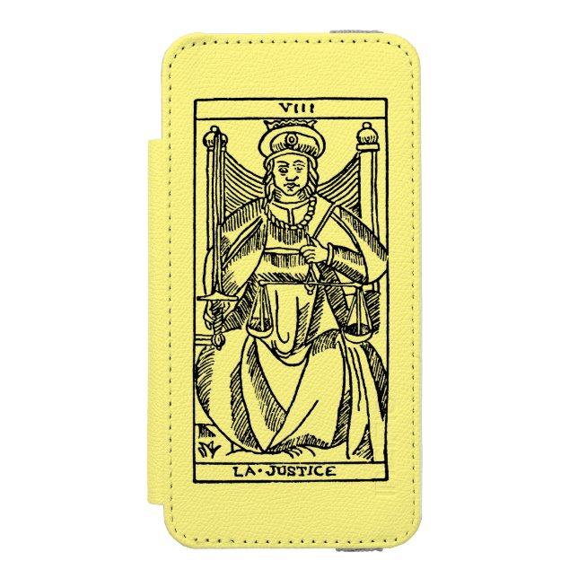 Capa Carteira Para iPhone, Incipio Cartão de Tarot: Justiça (Frente do fólio)
