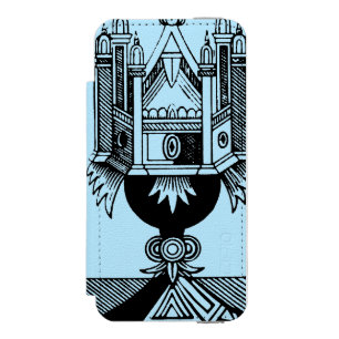Capa Carteira Incipio Watson™ Para iPhone 5 Cartão de Tarot: O ás dos copos