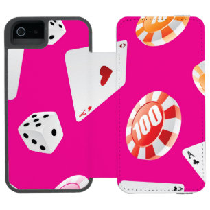 Capa Carteira Incipio Watson™ Para iPhone 5 Casino, padrão dos acessórios dos jogos 7