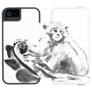 Capa Carteira Incipio Watson™ Para iPhone 5 Caso original do zodíaco do ano do macaco da