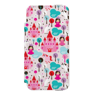 Capa Carteira Incipio Watson™ Para iPhone 5 castelo e unicórnio da princesa dos miúdos