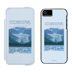 Capa Carteira Incipio Watson™ Para iPhone 5 Cena da geleira - Cordova, Alaska